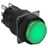 Przycisk okr. ziel. O 16, kryty z sam. powr., 1 OC XB6EAA31P