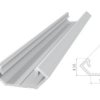 Profil Alu Nawierzchniowy 16Mm, Anodowany Srebrny, Dł 1000Mm, Max Szer Tasmy...