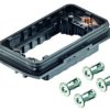 Surface mount housing, size Han-Yellock 60, zinc die casting, IP65/IP67, 11136000302