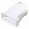 Łącznik kanału płaskego i okrągłego 90x220mm fi 150mm w płaszczyźnie stycznej biały KP90-3