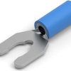 Insulated forked cable lug, 1.25-2.0 mm², AWG 16 to 14, blue, 52957