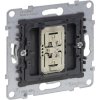Legrand 765049 Seano Black Push-button Dimmer with Short-circuit Protection