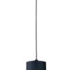 Lampa wisząca nowoczesna abażur 1xE27 FLOW BLACK