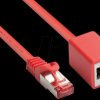8063VR-005R Patch cable extension, cat.6, red, 0.5 m