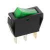 Przełącznik klawisz MK111 12V zielony duży wąski podświetlany