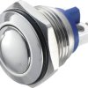 Przycisk wandaloodporny chwilowy TRU COMPONENTS GQ 16B-S, 1 x wył/(wł), IP65, 1 szt.