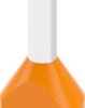 Insulated twin wire end ferrule, 0.5 mm², 15 mm/8 mm long, UL 486F, orange, 2100015