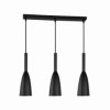 Lampa wisząca SOLIN zwisy na czarnej listwie 3xE27 do salonu LP-181/3L BK Light Prestige