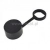 Osłonka czarna na przeł. z kluczykiem śr=2,7cm