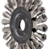 PFERD TOOLS POS COMBITWIST szczotka okrągła pleciona RBG HD Ø 125x12x22,2 mm drut ze stali nierdzewnej Ø 0,35 mm szlifie