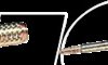 SMB cable coupling for RG174/U, crimp version