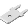 Faston plug, 6.35 x 0.81 mm, L 13.89 mm, uninsulated, straight, 63986-4