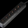 1159400015 ECO power strip, without switch, black
