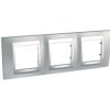 UNICA TOP Ramka 3 potrójna pozioma glossy chrome MGU66.006.038 SCHNEIDER ELECTRIC