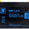 Akumulator VRLA AGM 6V MW 7,2Ah (żywotność 6-9lat) MW7,2-6 T1