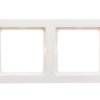 Berker Q.1 Ramka podwójna pozioma/ pionowa śnieżnobiała aksamit 10126089