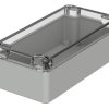 Obudowa Poliwęglan szerokość zew. 80 mm długość zew. 160 mm wys. zew. 55 mm Bopla IP66 Jasnoszary