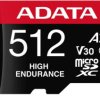 Adata Karta microSD High Endurance 512GB UHS1 U3 V30 A2 100/85MB/s + Adapter