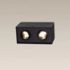 MAXLIGHT C0089 LAMPA SUFITOWA BASIC SQUARE CZARNA PODWÓJNA