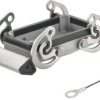 Cover cap, size B10, die-cast aluminum, cross bow locking, IP65, 1665240000