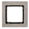 DECO Ramka uniwersalna - beton (ramka: jasnoszara: spód: czarny) jasnoszary 27-12-DRB-1 KARLIK