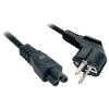 LINDY 30407 Current Cable [1x PG plug - 1x C5 Mickey Mouse socket] 5.00 m Black