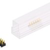 Pin header, 12 pole, pitch 2.54 mm, angled, black, SL11SMD04012SSM