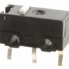 Ultraminiature snap-action switche, On-On, PCB connection, pin plunger, 1.47 N, 3 A/125 VAC, 2 A/30 VDC, IP40, AH14609AT