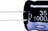 Electrolytic capacitor, 100 µF, 35 V (DC), ±20 %, radial, pitch 2.5 mm, Ø 6.3 mm, ECR1VPT101MFF250611
