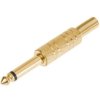 Wtyk JACK 6.3mm mono złocony