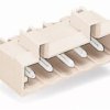Pin header, 2 pole, pitch 5 mm, angled, light gray, 721-462/001-000