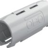 Connecting sleeve, (L x H) 52 x 18 mm, head Ø 15.6 mm, PP, light gray, for M16, 2154081