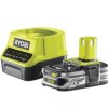 Akumulator li-ion 18v 2.5ah + ładowarka ryobi one+ rc18120-125