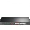 Switch PoE TP-Link 16xFE(16xPoE) 2xGE 2xSFP 802.3af/at 192W