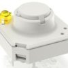 Short-stroke pushbutton, Form A (N/O), 100 mA/35 V, illuminated, yellow, actuator (white), 2.9 N, THT, 3.14.100.533/0000