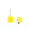 Insulated twin wire end ferrule, 6.0 mm², 26 mm/14 mm long, DIN 46228-4, yellow, BYB-4-18H0099