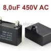 8uF 450V kond.rozruchowy kostka konektor 6,3mm