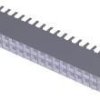 Socket header, 40 pole, pitch 2.54 mm, straight, black, 2-535542-0