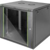 Digitus DN-19 09U-6/6-EC-SW Szafa rack wisząca 19'' (S x W x G) 600 x 505 x 600 mm 9 U czarny, czarny (matowy), czarny (