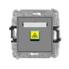 MINI Gniazdo światłowowode/optyczne pojedyncze szary mat 27MGOP-1 KARLIK