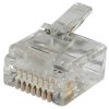 econ connect MPL8/8K Modular Plug 8P8C Straight Clear 8-Pin Compact Design