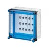 Skrzynka Mi z podst. bezpiecz., IP 65, wlk.2 - 300x300x170, 5x63A, E18, szyny zb.400A Mi 3236 2000721