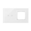 SIMON 54 Panel dotykowy S54 Touch 2 moduły 2 pola dotykowe poziome + 1 otwór na osprzęt S54 biała perła DSTR220/70 KONTAKT SIMON