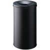 Durable 330701 Waste Basket Steel Black Self-Extinguishing 60L 1 Piece