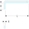 Zestaw kluczy imbusowych Jednostki metryczne Facom L Końcówka kulkowa