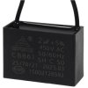 Kondensator rozruchowy do silnika 2uF 450VAC, przewody 20cm, 36x15x25mm