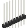 Pin header, 8 pole, pitch 2.54 mm, straight, black, 10046811