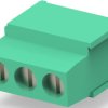 PCB terminal, 3 pole, pitch 5 mm, AWG 30-12, 17.5 A, cage clamp, green, 284410-3