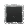 Simon 55 Łącznik schodowy (moduł) 10 AX, 250 V~, szybkozłącza Czarny mat TW6.01/149