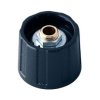 Pokrętło potencjometru oś: 6mm średnica: 20mm Wałek okrągły Czarny OKW